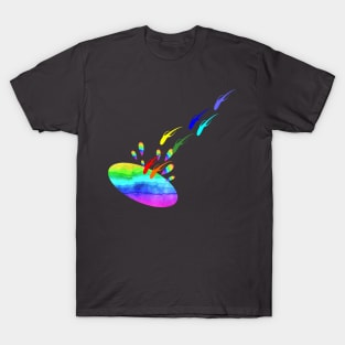 Rainbow Fish Art T-Shirt